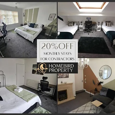 Semesterbostad 5 Bedroom House By Homebird Management Short Lets & Serviced With Free Parking & Garden Leeds (West Yorkshire)
